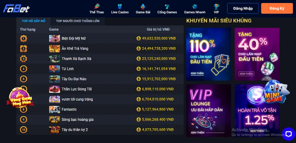 Khuyến mãi nạp đầu cho đá gà tại 01win55